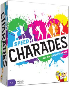 charades party game board