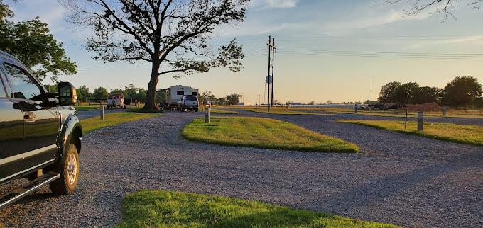 sunset at a long-term rv park in northeast oklahoma